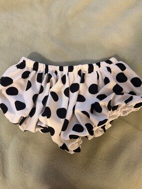 Polka Dot Bubble Shorts — White with Black Dots, Brand Misguided High Quality
